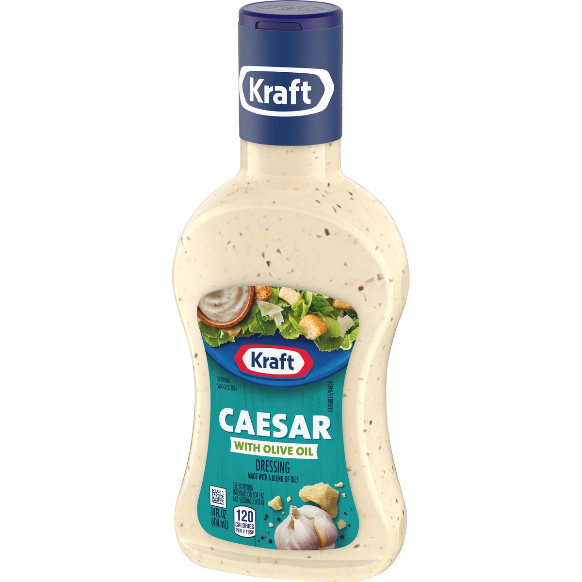 slide 3 of 14, Kraft Caesar Salad Dressing with Olive Oil, 14 fl oz Bottle, 14 fl oz