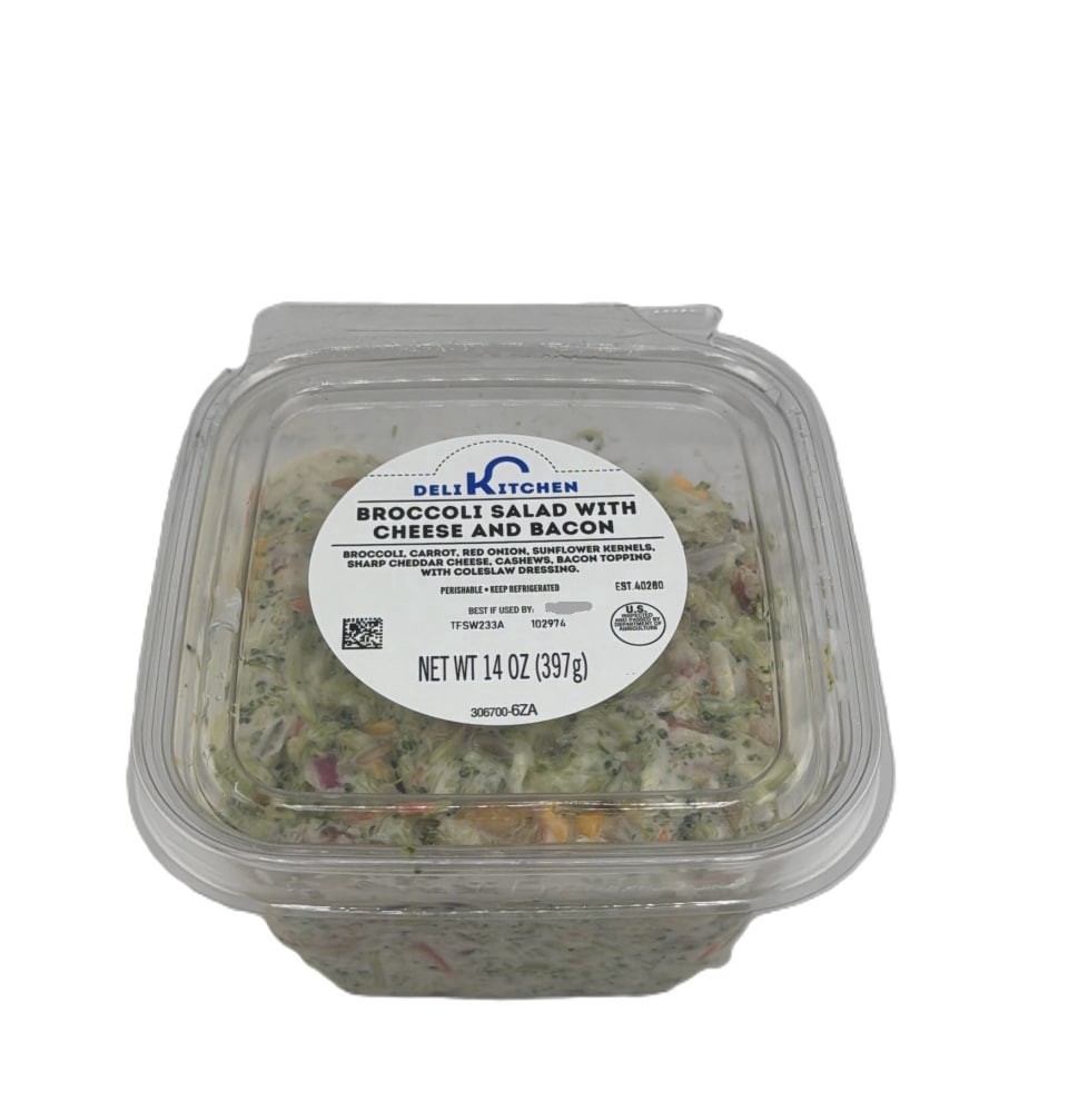 slide 1 of 1, Deli Kitchen Broccoli Salad With Cheese & Bacon, 14 oz