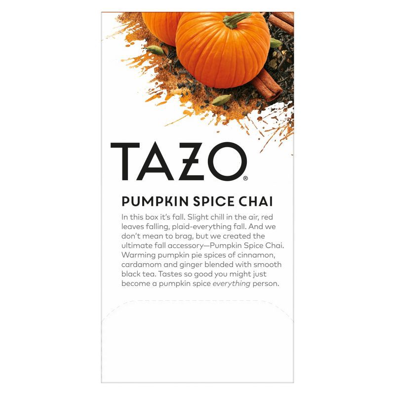 slide 2 of 3, Tazo Chai Pumpkin Spice Black Tea Bags - 20ct, 20 ct