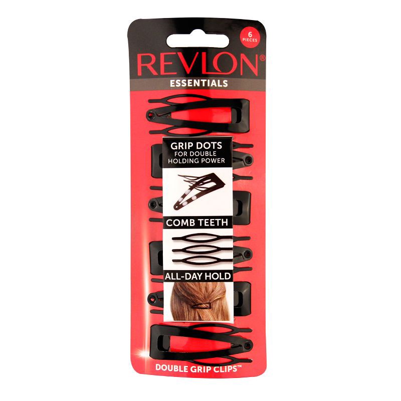 slide 1 of 1, Revlon Contour Grip Clips - 6ct, 6 ct