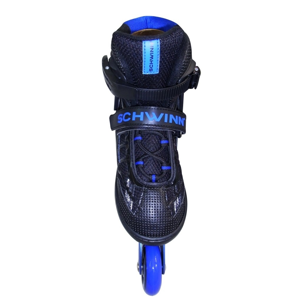 slide 3 of 5, Schwinn Unisex Adult Adjustable Inline Skate (8-9.5) - Black/Blue, 1 ct