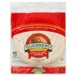 Guerrero Caseras Flour Tortillas, Burrito Size, 8 Count