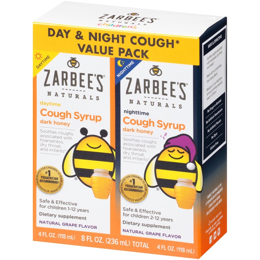 slide 1 of 6, Zarbee's Naturals Children's Cough Syrup, 2 ct; 4 fl oz