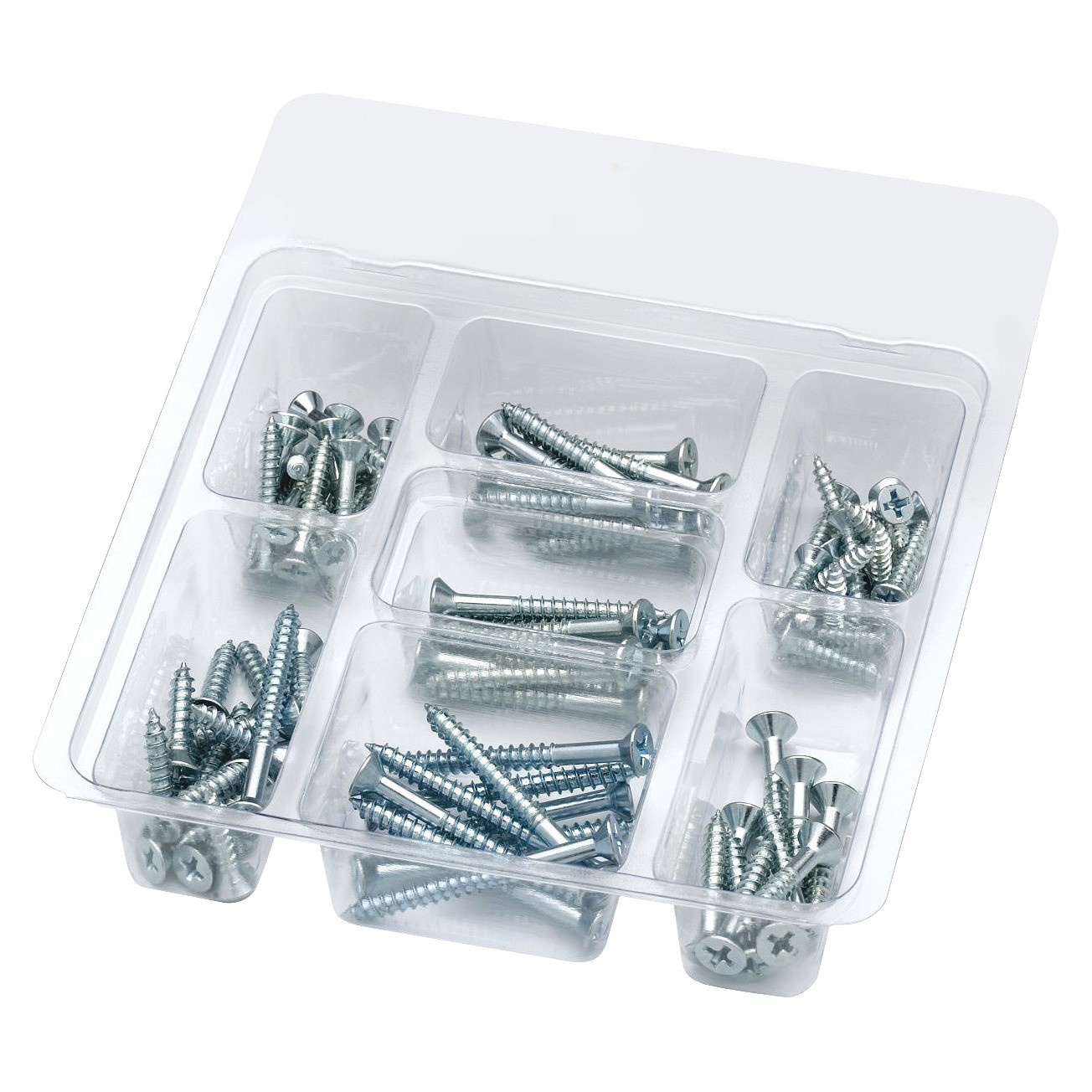 slide 1 of 7, Liberty 100pc Utility Screw Hardware Fastener Kit, 100 ct