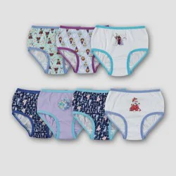 Toddler Girls' Disney 7pk Frozen Briefs - 4T: Mid Rise Cotton Bikini Underwear, Fictitious Character Pattern