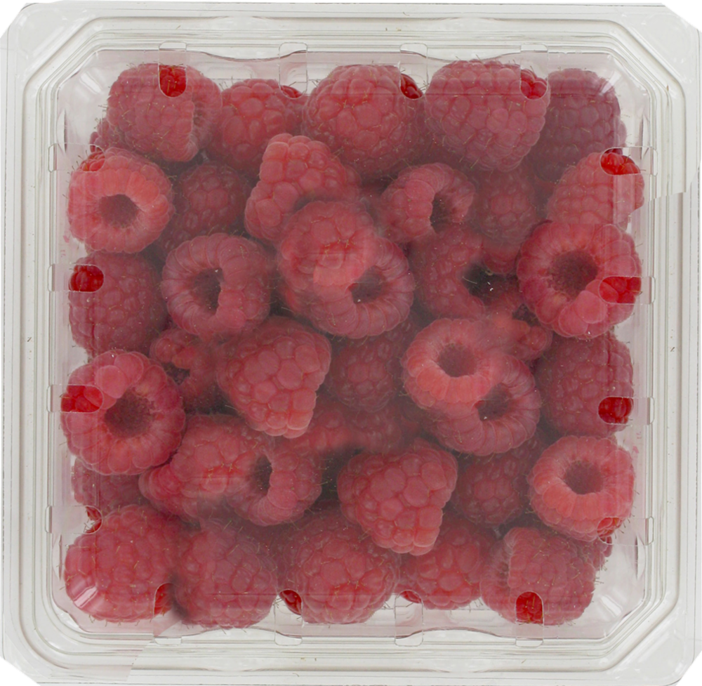 slide 1 of 2, Organic Red Raspberries, 6 oz