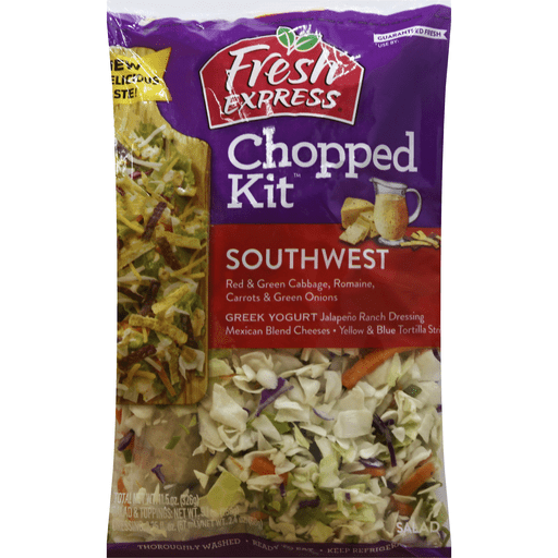 slide 3 of 3, Fresh Express Southwest Chopped Salad Kit, 11.4 oz