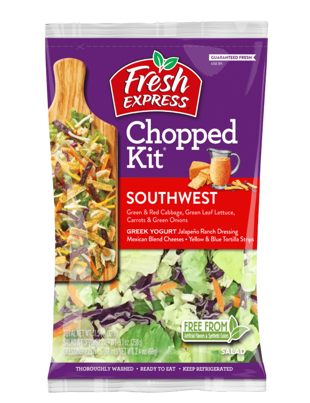 slide 1 of 3, Fresh Express Southwest Chopped Salad Kit, 11.5 oz