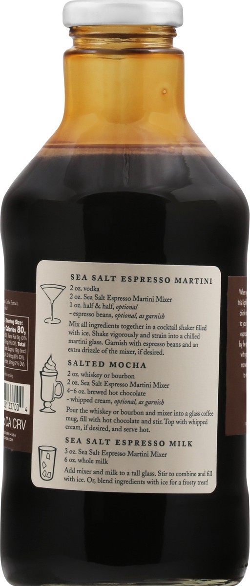 slide 3 of 12, Stonewall Kitchen Sea Salt Espresso Martini Mixer 710 ml, 710 ml