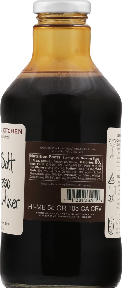 slide 7 of 12, Stonewall Kitchen Sea Salt Espresso Martini Mixer 710 ml, 710 ml
