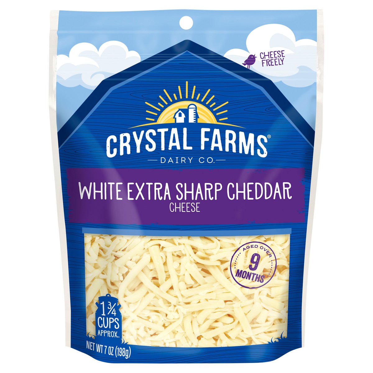 slide 5 of 6, Crystal Farms Cheese, 7 oz