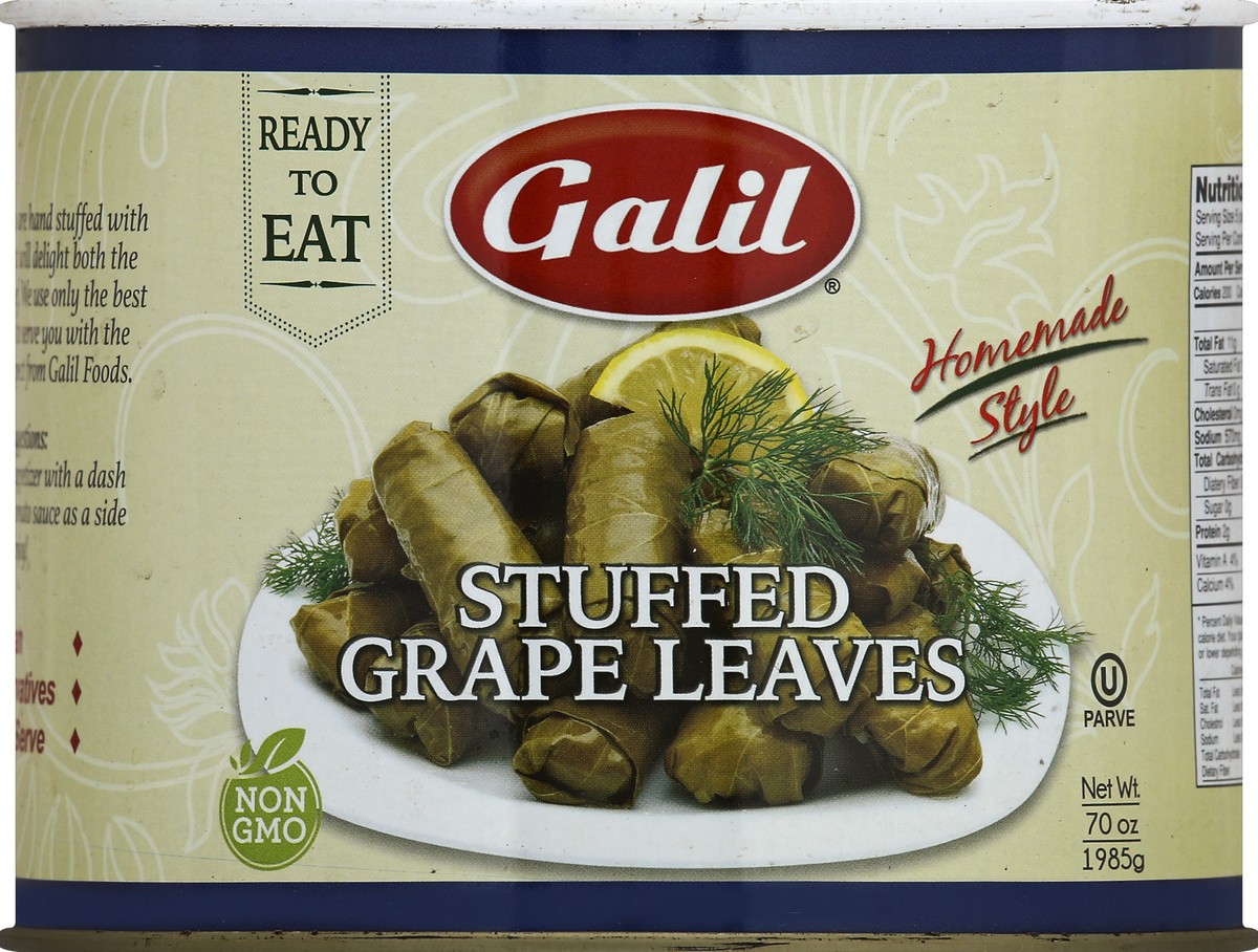 slide 1 of 2, Galil Stuffed Grape Leaves, 70 oz