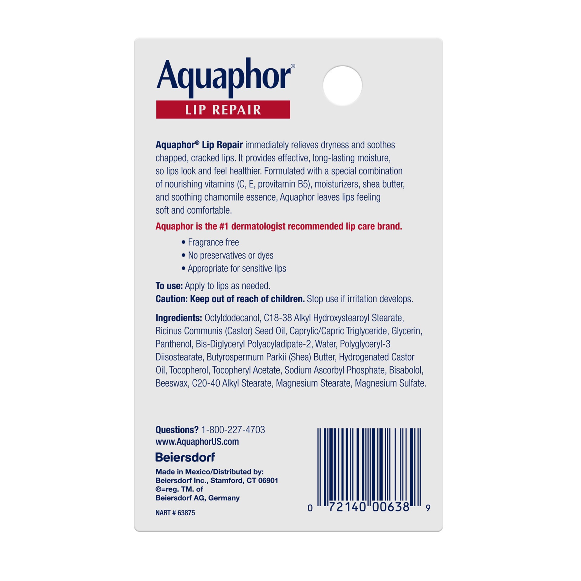 slide 5 of 5, Aquaphor Lip Repair 0.35 fl oz, 0.35 fl oz