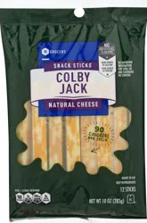 SE Grocers Snackable Cheese Snack Sticks Colby Jack