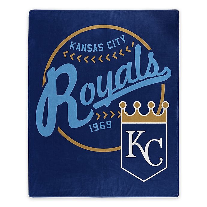 slide 1 of 1, MLB Kansas City Royals Jersey Raschel Throw Blanket, 1 ct