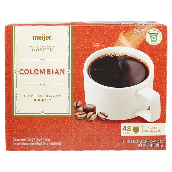 slide 26 of 29, Meijer Colombian Coffee Pod, 48 ct