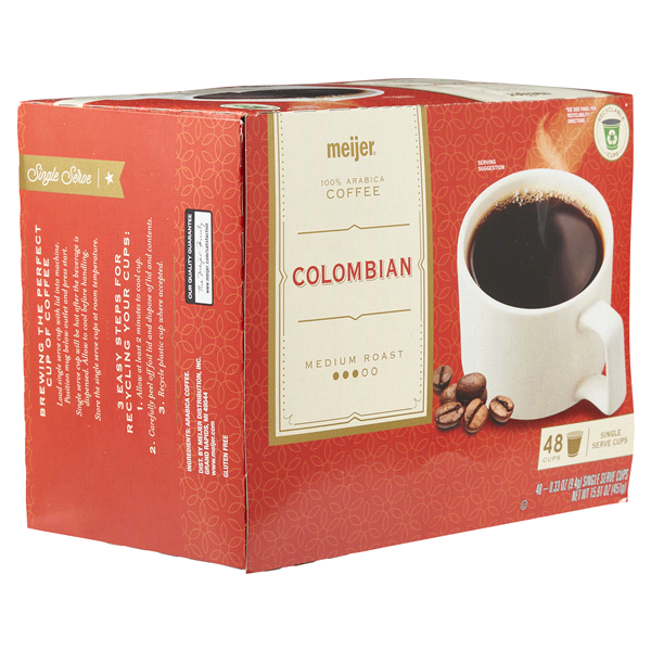 slide 2 of 29, Meijer Colombian Coffee Pod, 48 ct