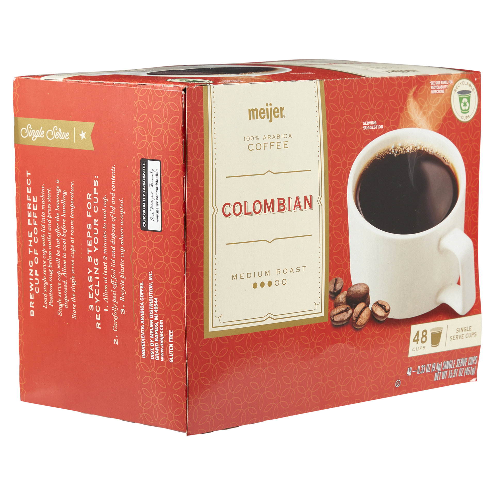 slide 17 of 29, Meijer Colombian Coffee Pod, 48 ct