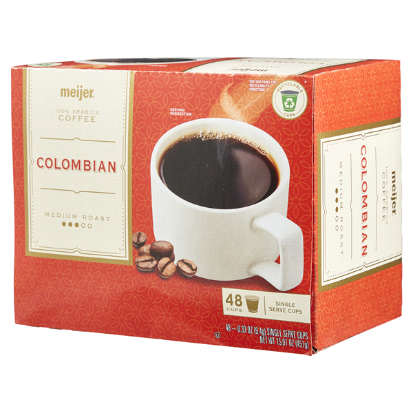 slide 6 of 29, Meijer Colombian Coffee Pod, 48 ct
