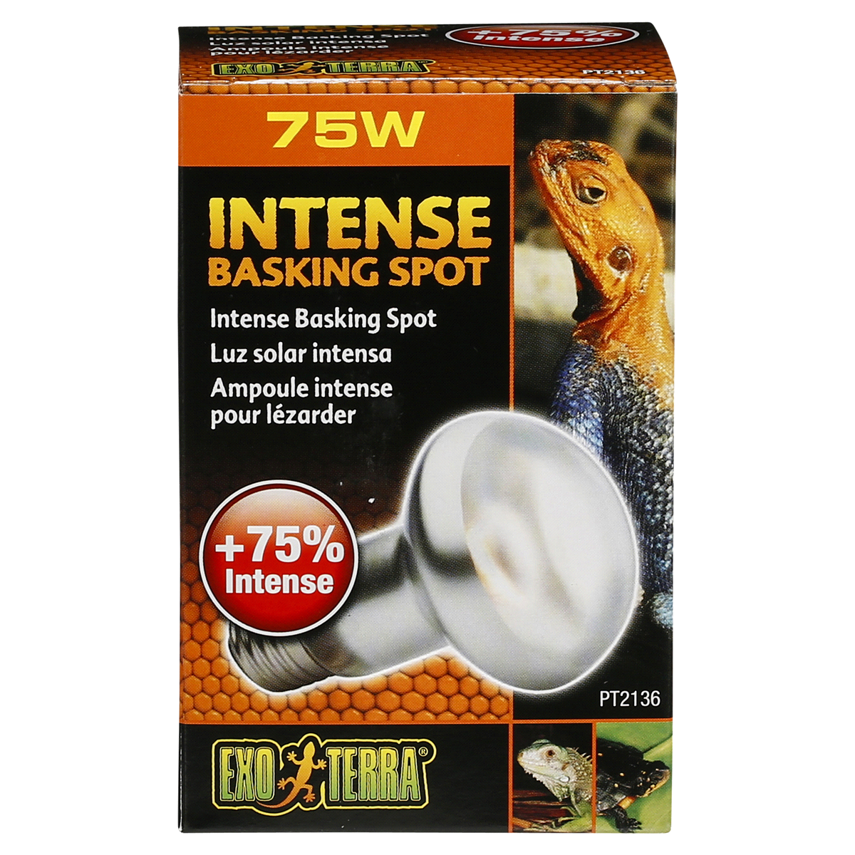 slide 1 of 1, Exo-Terra Intense Basking Spot Lamp - 75 Watt, 75 watt