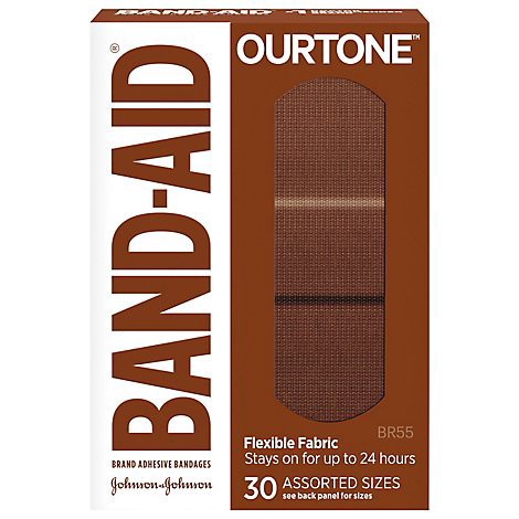 slide 1 of 1, Band-Aid Ourtone Br55 Assorted - 30 Ct, 30 ct