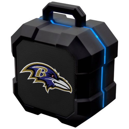 slide 1 of 1, NFL bluetooth wireless speaker, Baltimore Ravens, 1 ct