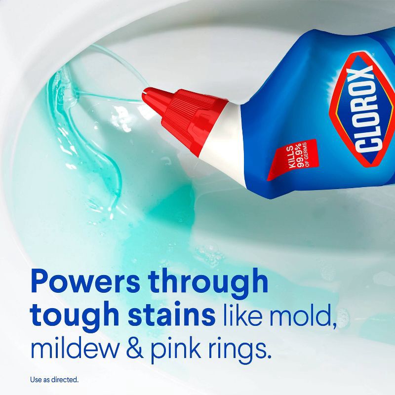 slide 7 of 17, Clorox Ocean Mist Toilet Bowl Cleaner Clinging Bleach Gel - 24 fl oz/1ct, 24 fl oz, 1 ct