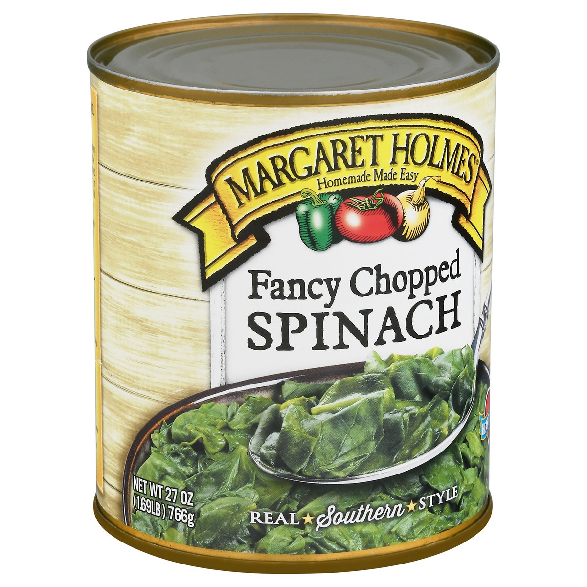 slide 6 of 13, Margaret Holmes Fancy Chopped Spinach 27 oz, 27 oz
