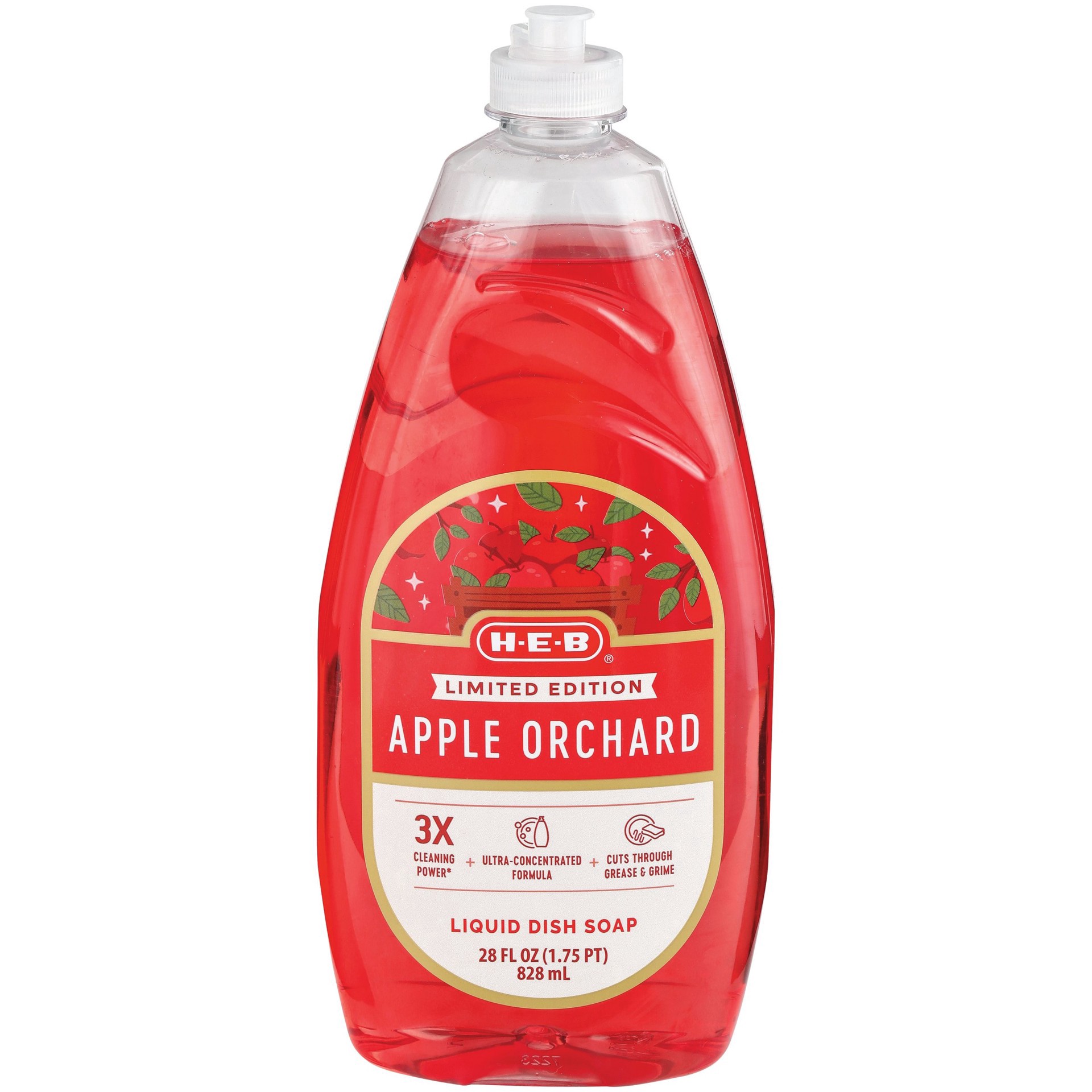 slide 1 of 1, H-E-B Limited Edition Ultra Dish Soap - Apple Orchard, 28 oz