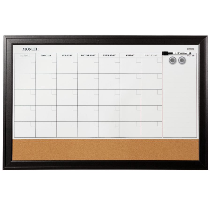 slide 5 of 6, Quartet Home Décor Magnetic Combination Calendar Board, 23 in x 35 in