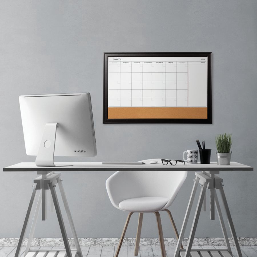 slide 6 of 6, Quartet Home Décor Magnetic Combination Calendar Board, 23 in x 35 in