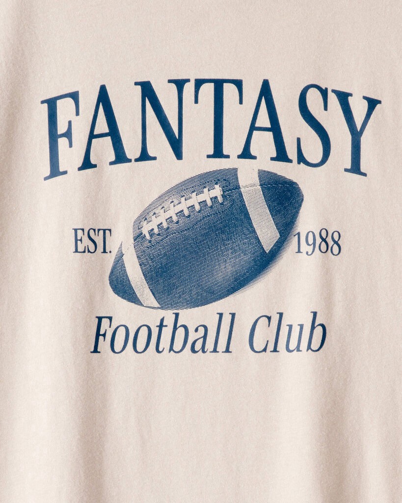 slide 2 of 2, Oshkosh Boys Fantasy Football Short-Sleeve Graphic Tee - Tan Tan L, 1 ct
