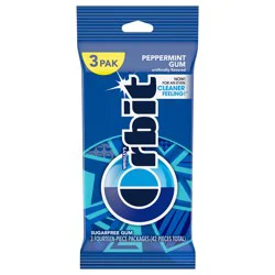 ORBIT Peppermint Sugar Free Chewing Gum, 14 ct (3 Pack)