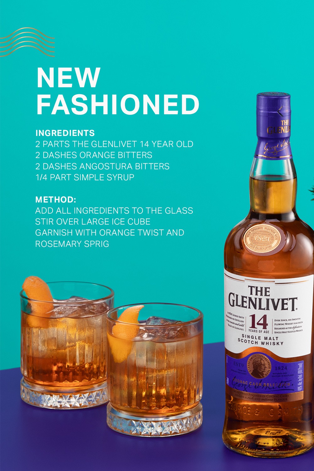 slide 2 of 8, The Glenlivet 14 Year Old Single Malt Scotch Whisky 750mL, 80 Proof, 750 ml