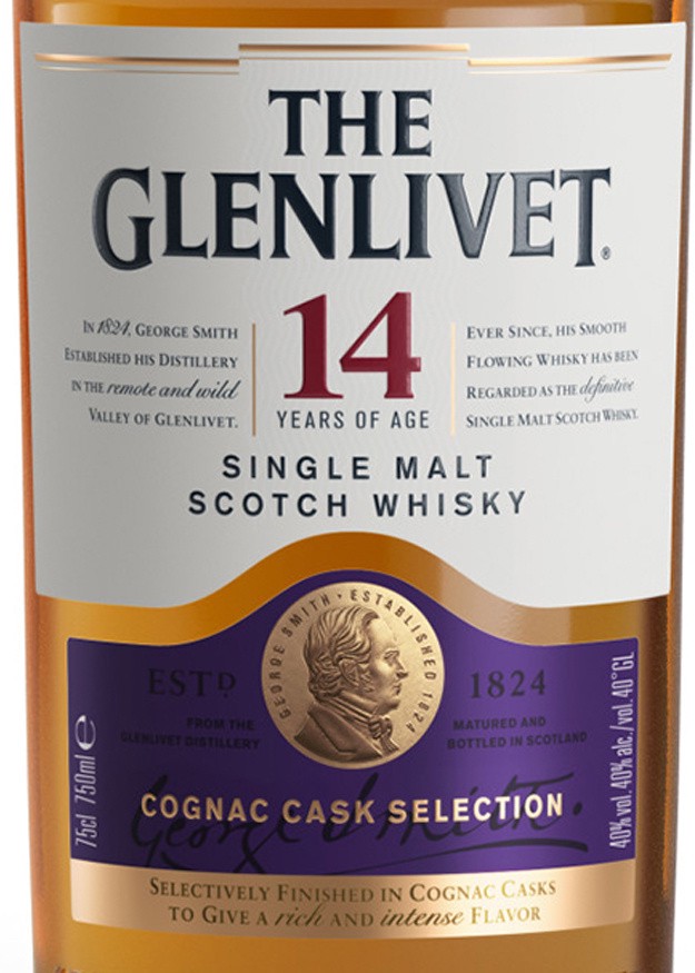 slide 4 of 8, The Glenlivet 14 Year Old Single Malt Scotch Whisky 750mL, 80 Proof, 750 ml