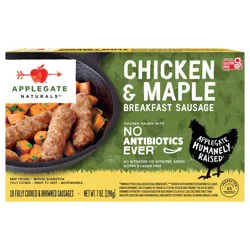 Applegate Farms Applegate Naturals Chicken & Maple Breakfast Sausages - Frozen - 7oz/10ct