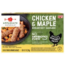 Applegate Farms Applegate Naturals Chicken & Maple Breakfast Sausages - Frozen - 7oz/10ct