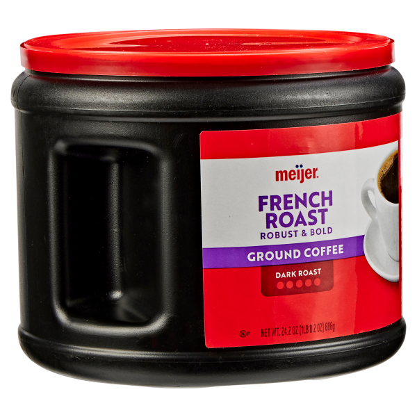 slide 19 of 29, Meijer French Roast Ground Coffee, 24.2 oz, 24.2 oz