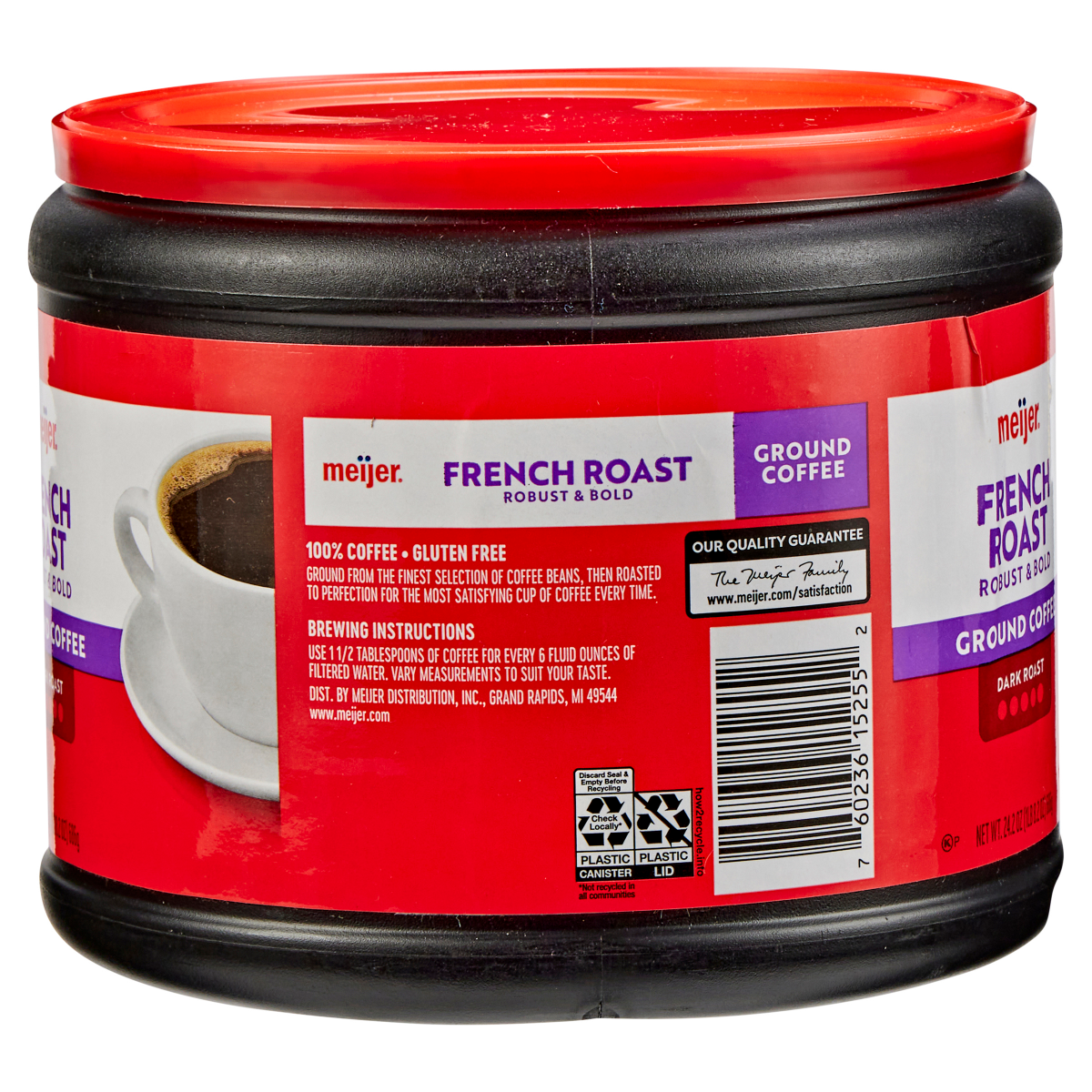 slide 3 of 29, Meijer French Roast Ground Coffee, 24.2 oz, 24.2 oz