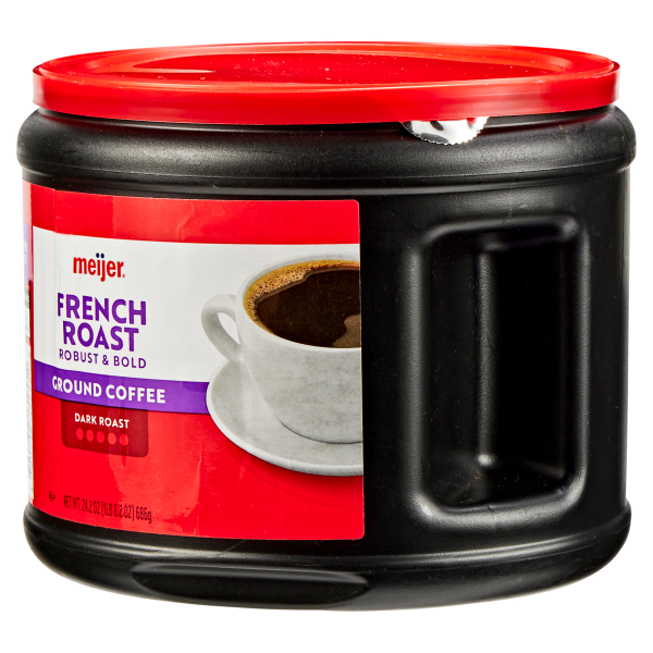 slide 23 of 29, Meijer French Roast Ground Coffee, 24.2 oz, 24.2 oz