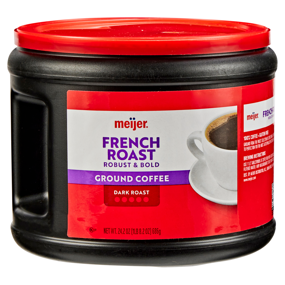 slide 1 of 29, Meijer French Roast Ground Coffee, 24.2 oz, 24.2 oz