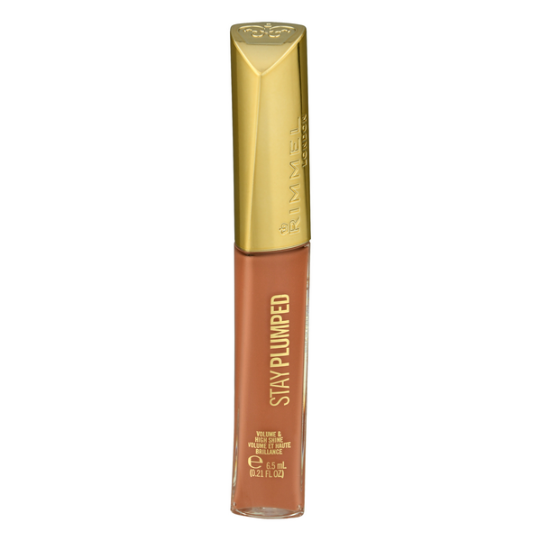 slide 1 of 1, Rimmel London Lip Gloss, Peach Pie 531, 0.21 fl oz