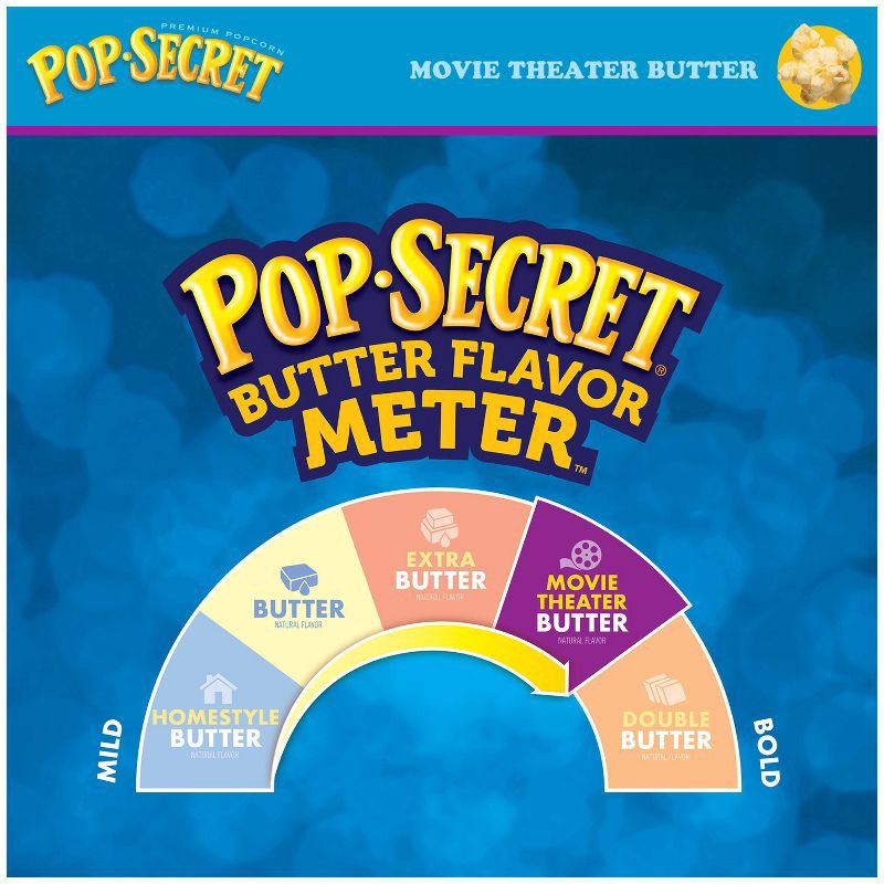 slide 3 of 7, Pop Secret Microwave Popcorn Movie Theater Butter Flavor - 3oz/12ct, 12 ct; 3 oz