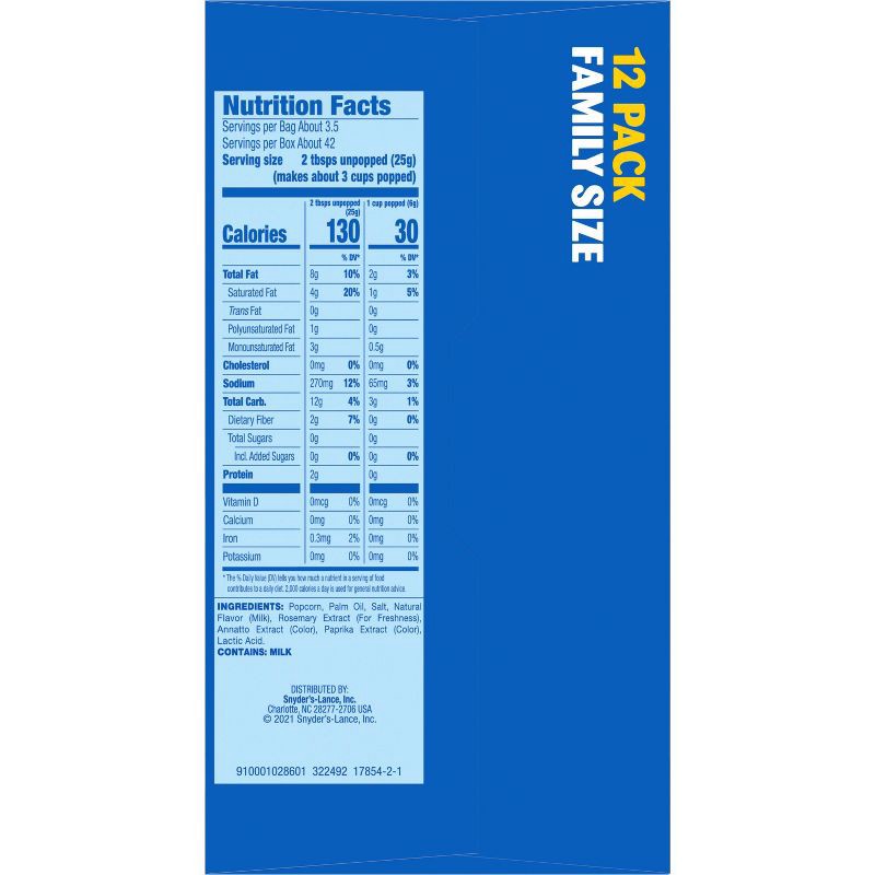 slide 6 of 7, Pop Secret Microwave Popcorn Movie Theater Butter Flavor - 3oz/12ct, 12 ct; 3 oz