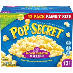 Pop Secret Microwave Popcorn Movie Theater Butter Flavor - 3oz/12ct