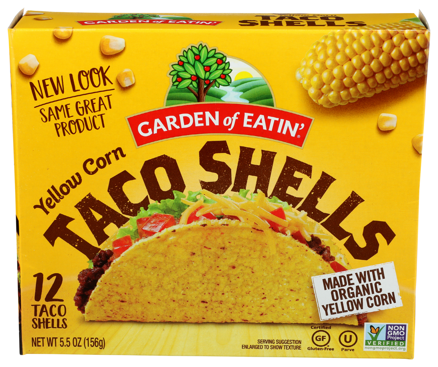 slide 1 of 3, Garden of Eatin' Taco Shell Yellow Org, 1 ct