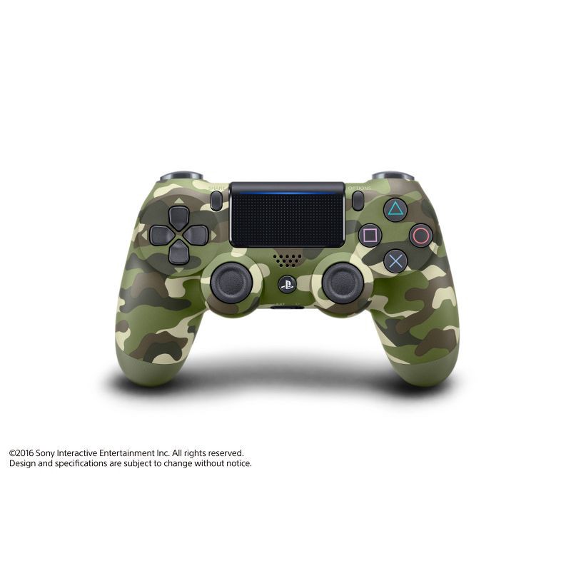 slide 5 of 5, Sony DualShock 4 Wireless Controller for PlayStation 4 - Green Camo, 1 ct