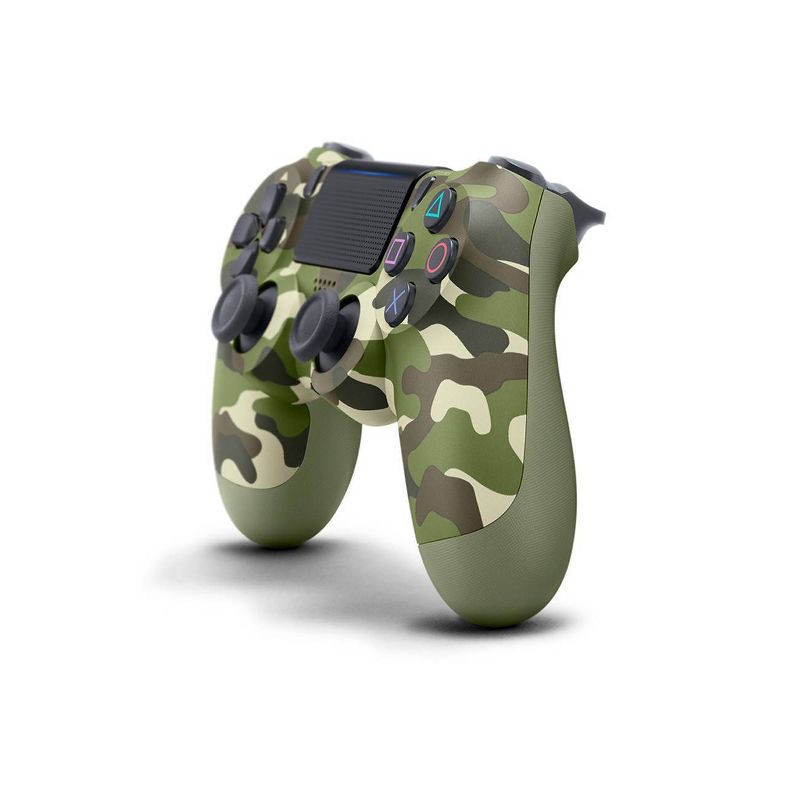 slide 1 of 5, Sony DualShock 4 Wireless Controller for PlayStation 4 - Green Camo, 1 ct