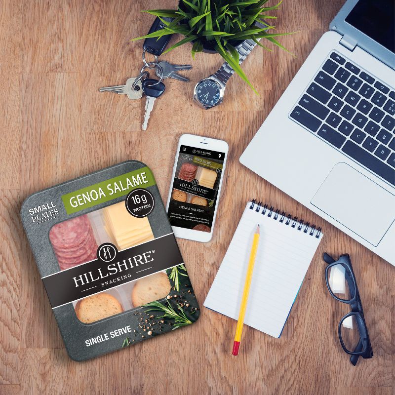 slide 4 of 4, Hillshire Farm Hillshire Snacking Small Plates Genoa Salami and White Cheddar Cheese - 2.76oz, 2.76 oz