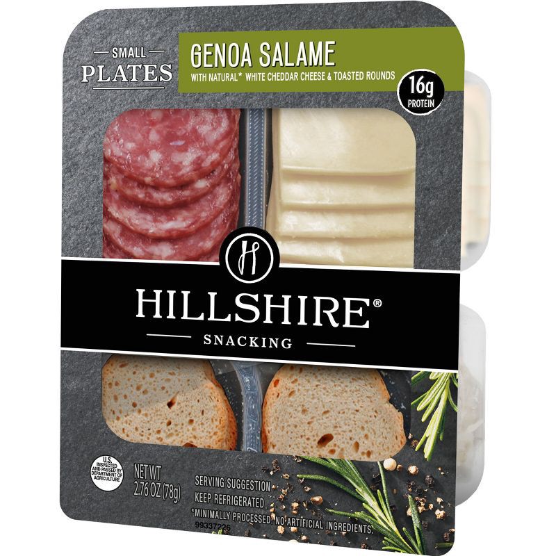 slide 6 of 7, Hillshire Farm Hillshire Snacking Small Plates Genoa Salami and White Cheddar Cheese - 2.76oz, 2.76 oz